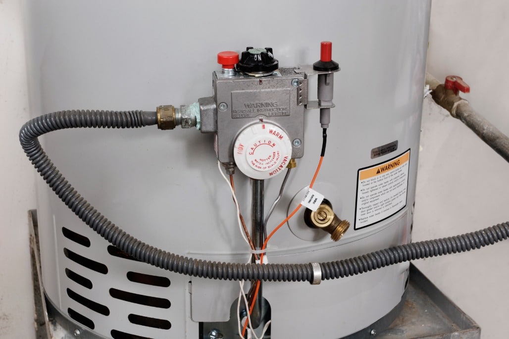 Image showing the front face of a water heater