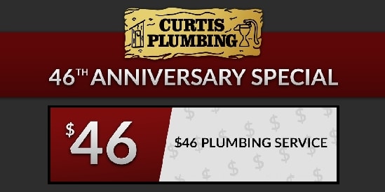46th Anniversary $46 Plumbing Special Banner